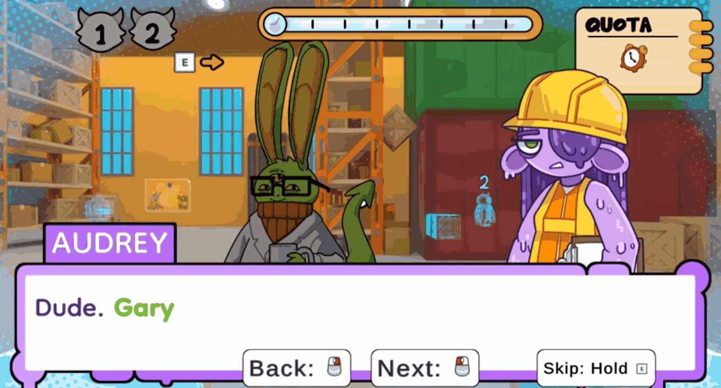 My dialogue system supports multiple speakers as they enter/exit/emote