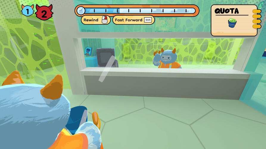 Time-travelling creates copies of the player's past movements and actions